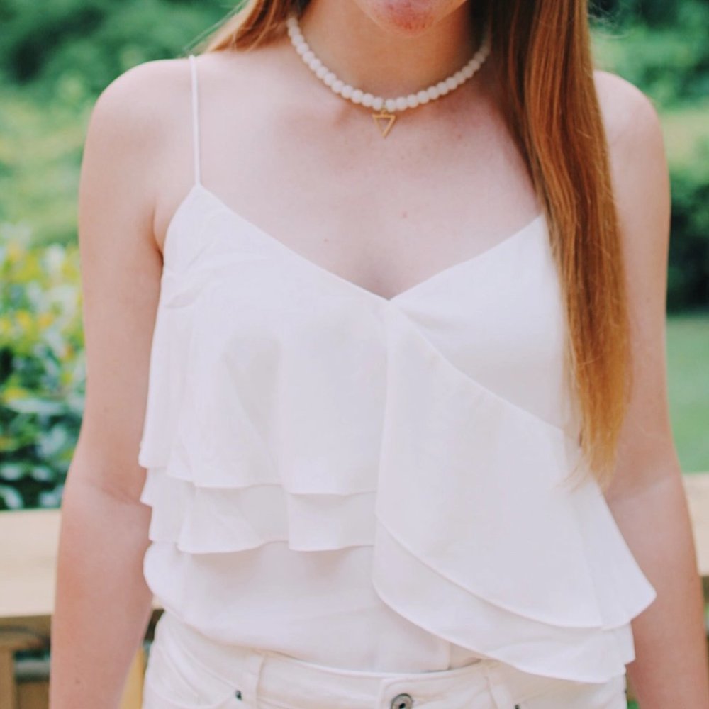 J. Crew | Drapey Ruffle Cami